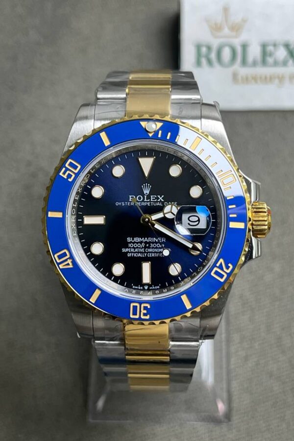 Alternative view of Superclone Rolex Submariner Blue Dial 126613LB Bluesy