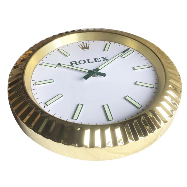 ROLEX WALL CLOCK – DATEJUST GOLD - Image 4
