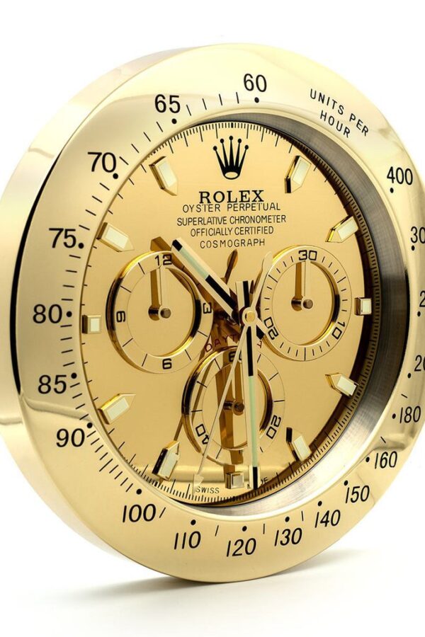 ROLEX WALL CLOCK – DAYTONA FULL GOLD