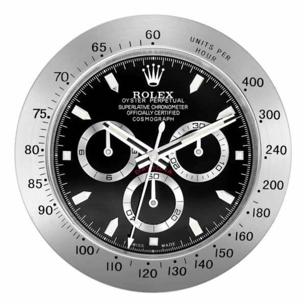 Alternative view of ROLEX WALL CLOCK – DAYTONA CHRONOGRAPH BLACK