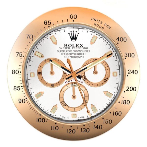 Alternative view of ROLEX WALL CLOCK – DAYTONA ROSE GOLD
