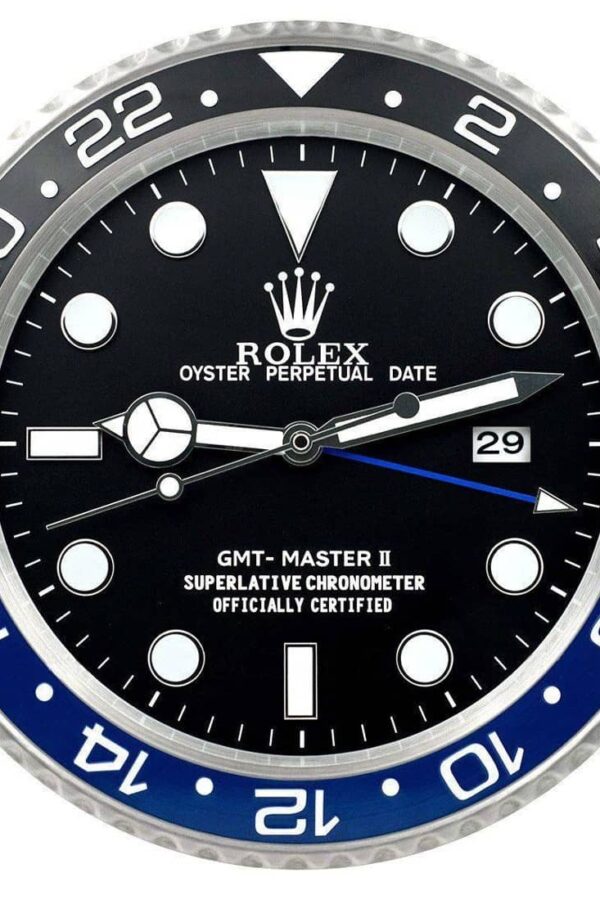 ROLEX WALL CLOCK – GMT MASTER II BATMAN