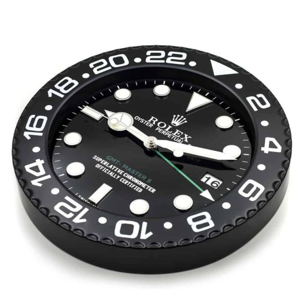 Alternative view of ROLEX WALL CLOCK – GMT MASTER II BLACK