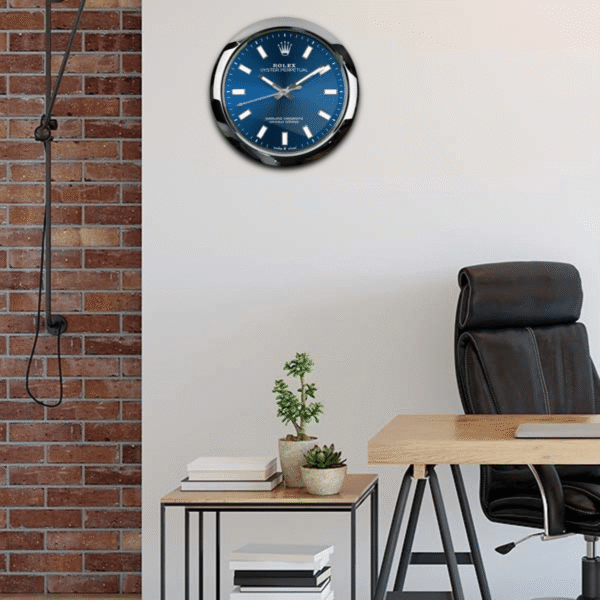 ROLEX WALL CLOCK – OYSTER PERPETUAL BLUE - Image 5