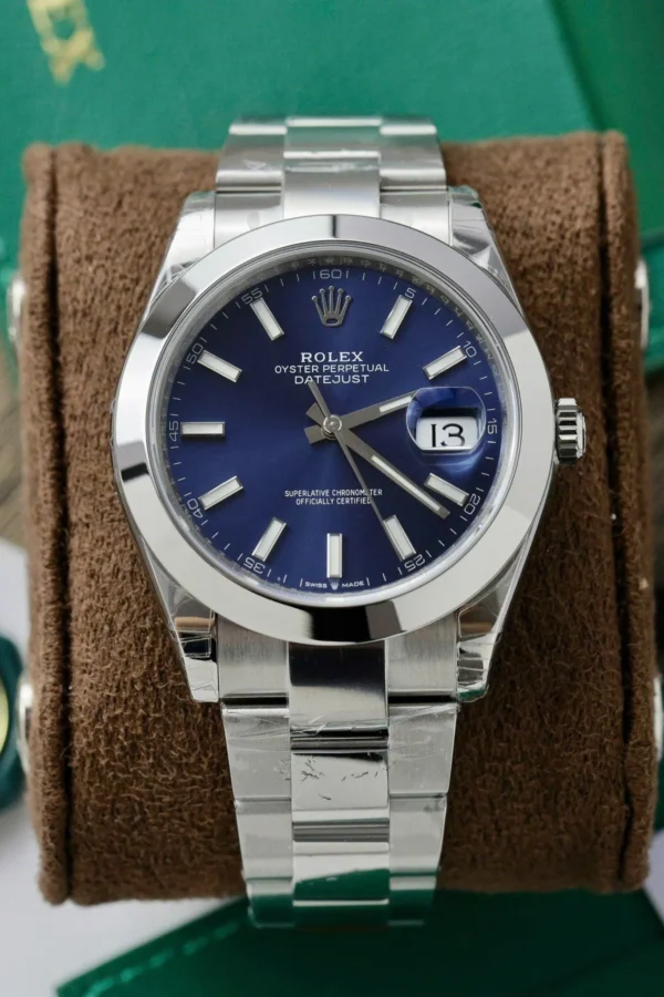 Alternative view of Replica Rolex Datejust II Blue Dial 116300 41 mm