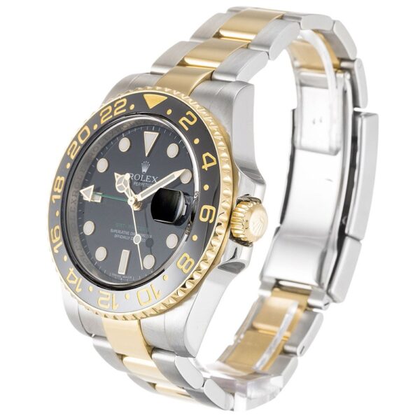 Alternative view of Replica Rolex GMT-Master II Black Dial 116713