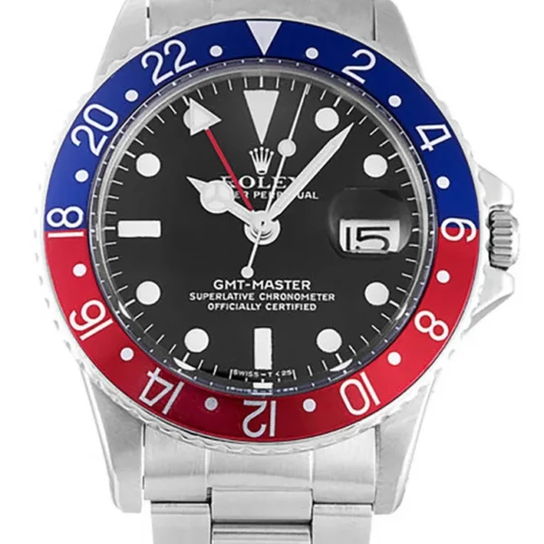 Replica Rolex GMT-Master Black Dial 16710 “Pepsi”