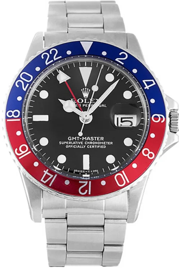 Replica Rolex GMT-Master Black Dial 16710 “Pepsi”