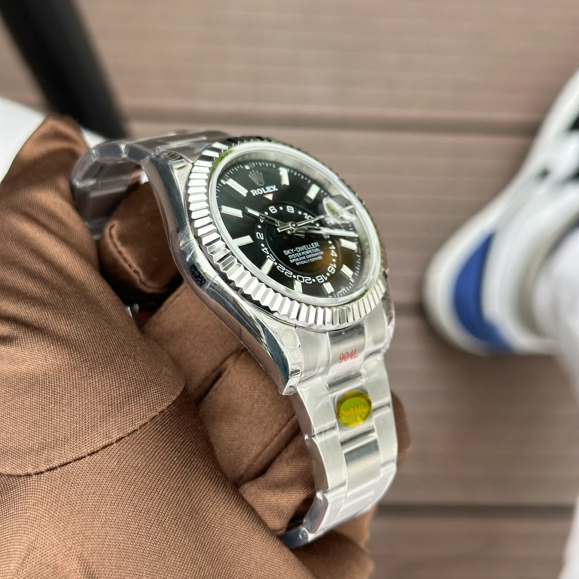Superclone Rolex Sky-Dweller Bright black Dial 336934 Oyster - Image 5