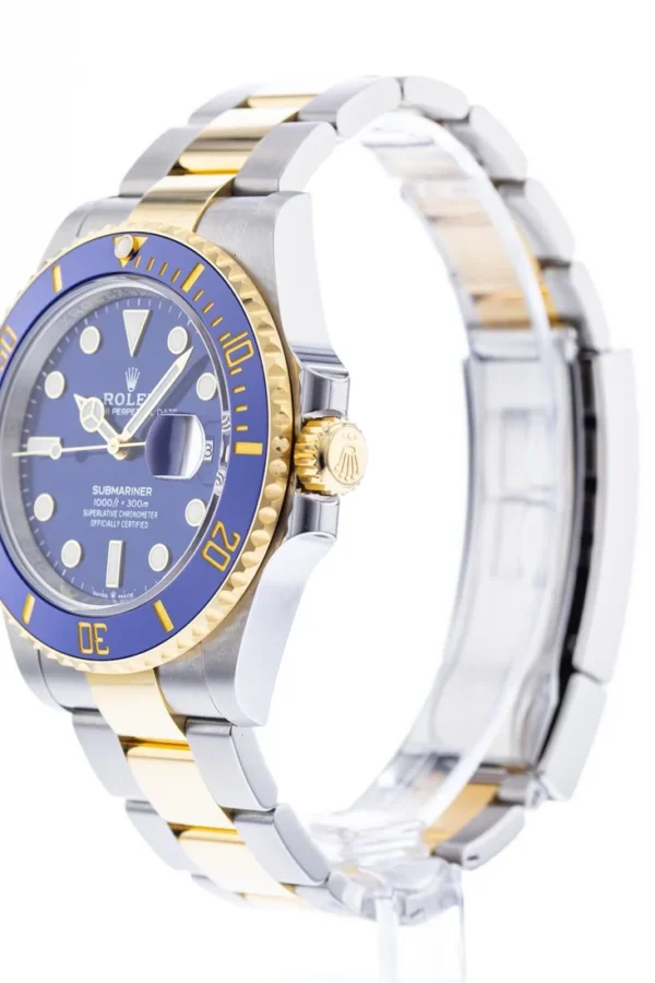 Alternative view of Replica Rolex Submariner Blue Dial 126613LB Bluesy