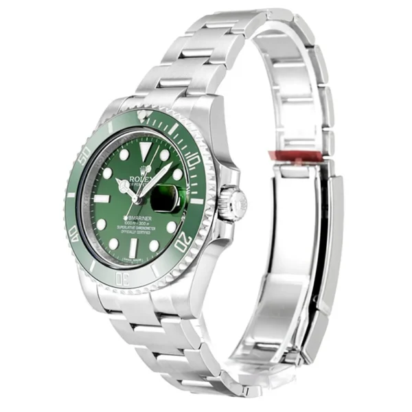 Alternative view of Replica Rolex Submariner Green Dial 116610LV “Hulk”