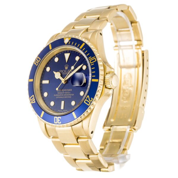 Alternative view of Replica Rolex Submariner Blue Dial 116618LB
