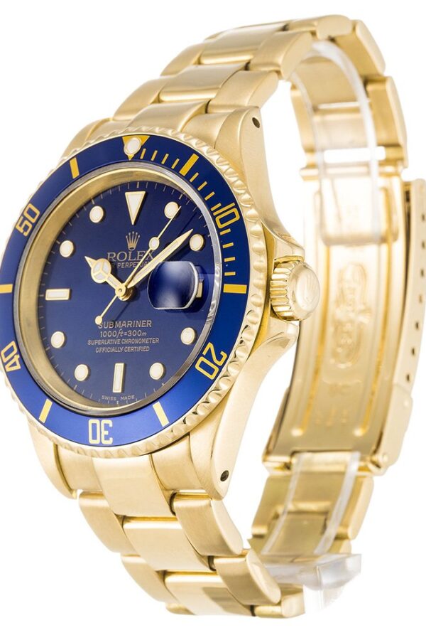 Alternative view of Replica Rolex Submariner Blue Dial 116618LB