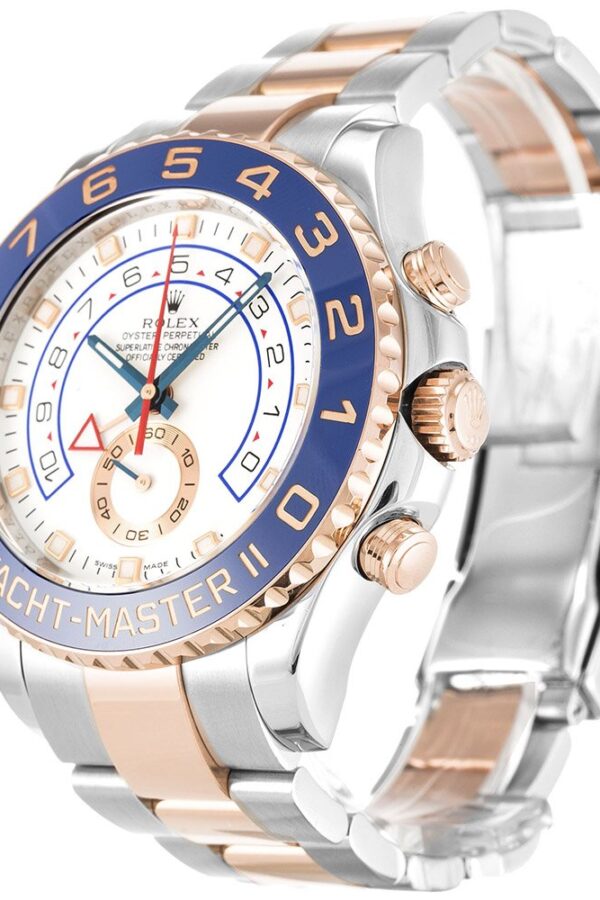 Alternative view of Replica Rolex Yacht-Master White Dial 116681