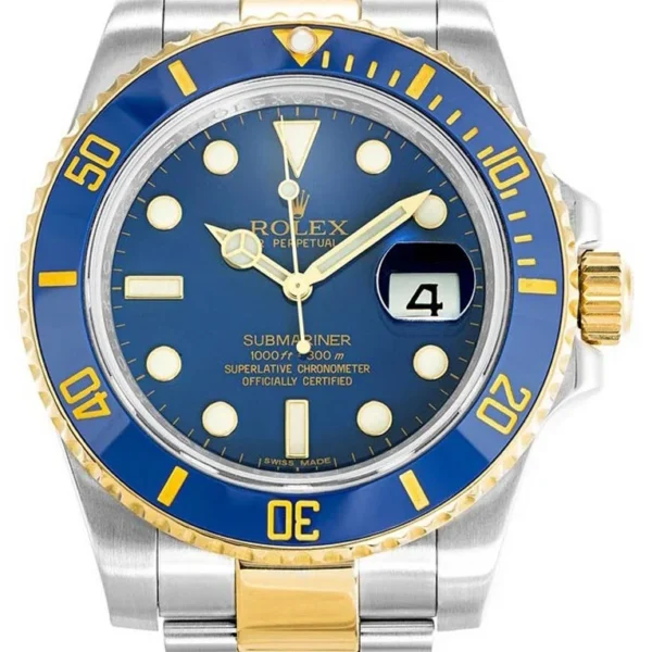 Superclone Rolex Submariner Blue Dial 116613LB “Bluesy”