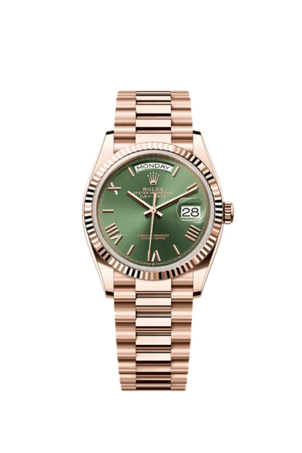 Superclone Rolex Day-Date Olive Dial 128235 36 mm
