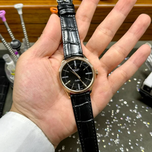Alternative view of Superclone Rolex Cellini Black Dial REP016814