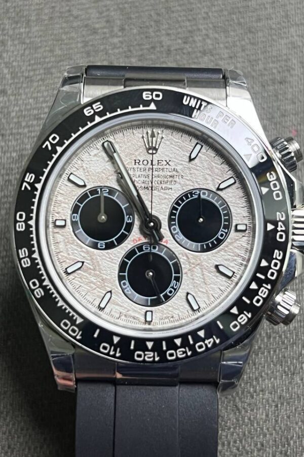 Alternative view of Superclone Rolex Daytona 126519LN Meteorite Dial