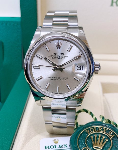 Alternative view of Rolex Datejust Silver Dial 278240 31 mm