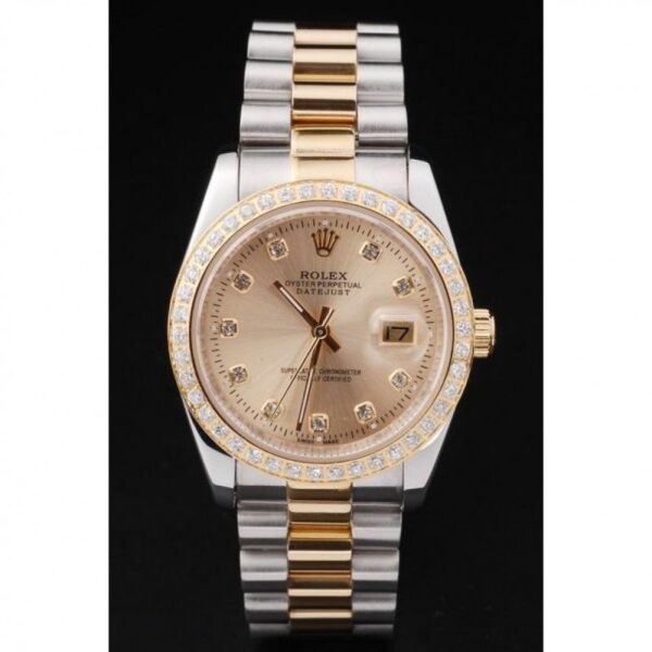 Alternative view of Rolex Datejust Gold Dial SRL40 36 mm