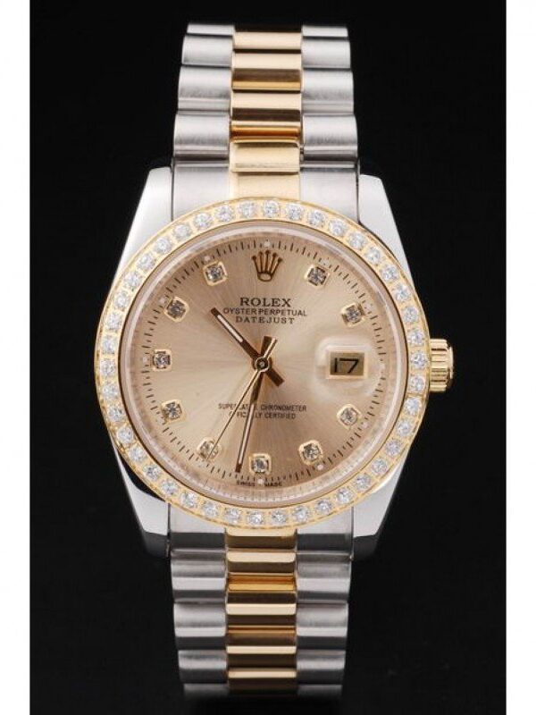 Alternative view of Rolex Datejust Gold Dial SRL40 36 mm