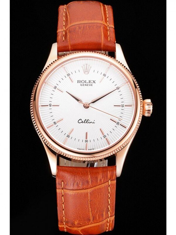 Alternative view of Superclone Rolex Cellini White Dial REP016801