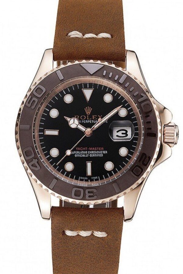 Replica Rolex Yacht-Master Black Dial 1453860