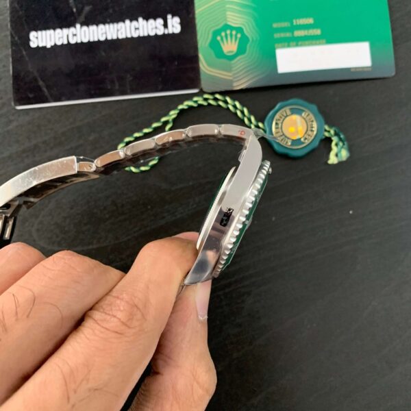 Alternative view of Superclone Rolex Submariner Black Dial 126610LV “Starbucks”