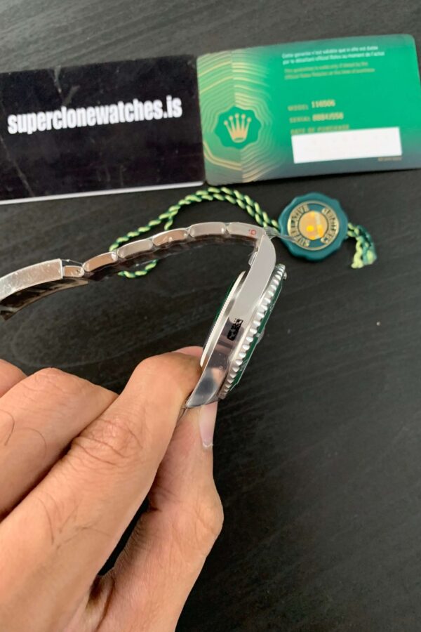 Alternative view of Superclone Rolex Submariner Black Dial 126610LV “Starbucks”