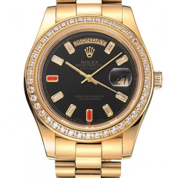 Superclone Rolex Day-Date Black Dial 1454101 36 mm