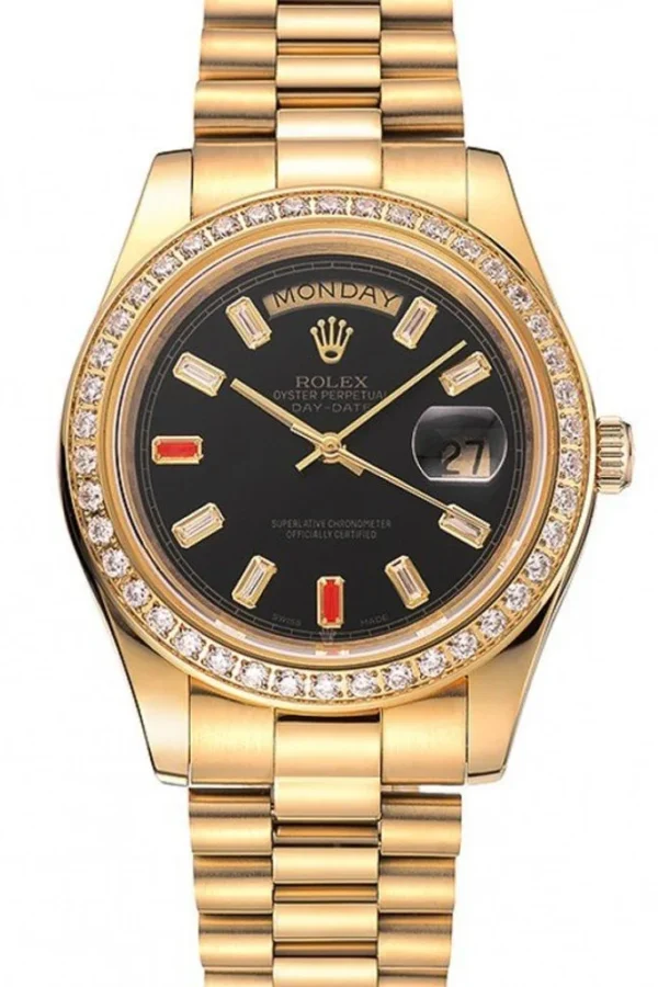 Superclone Rolex Day-Date Black Dial 1454101 36 mm