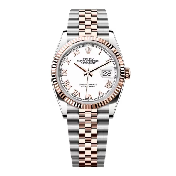Rolex Datejust White Roman Dial 126231-0015 36 mm