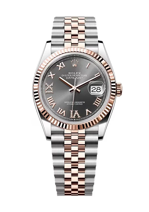 Rolex Datejust Slate Roman Diamond Dial 126231-0023 36 mm