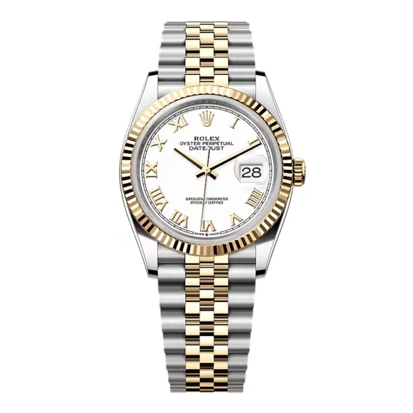 Rolex Datejust White Roman Dial 126233-0029 36 mm