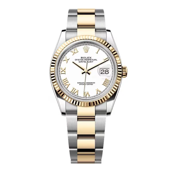 Rolex Datejust White Roman Dial 126233-0030 36 mm