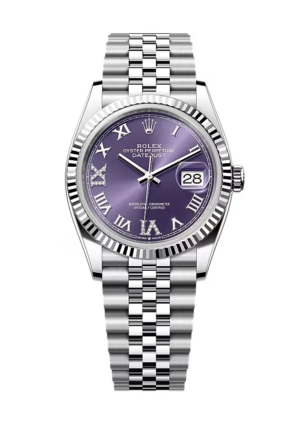 Rolex Datejust Aubergine Dial 126234-0021 36 mm
