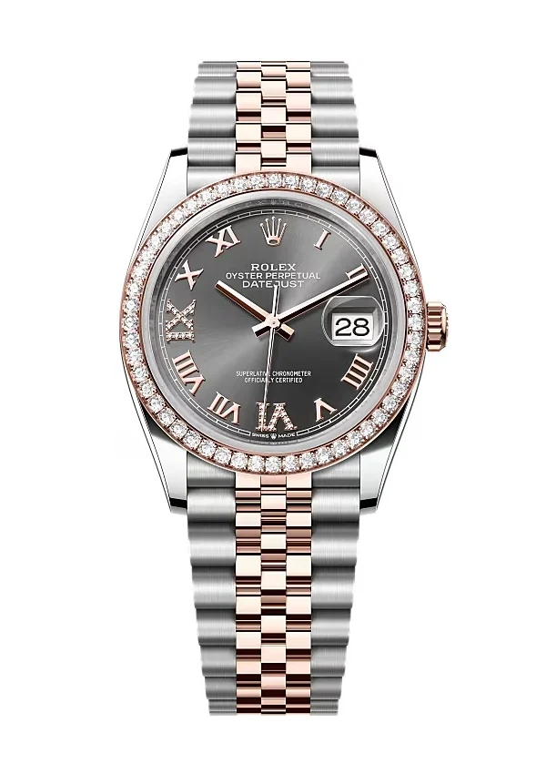 Rolex Datejust Slate Diamond Dial 126281RBR-0011 36 mm