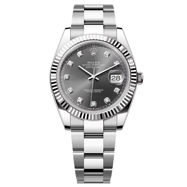 Rolex Datejust Slate Diamond Dial 126334-0005 41 mm