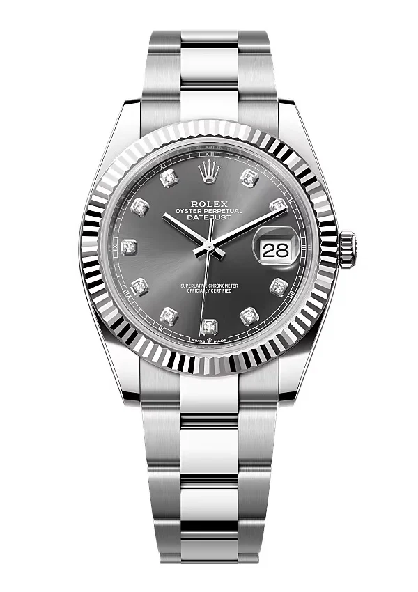 Rolex Datejust Slate Diamond Dial 126334-0005 41 mm