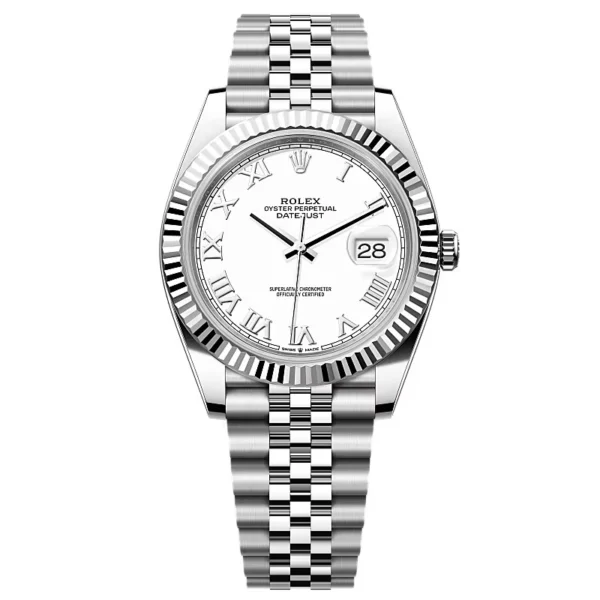 Rolex Datejust White Roman Dial 126334-0024 41 mm