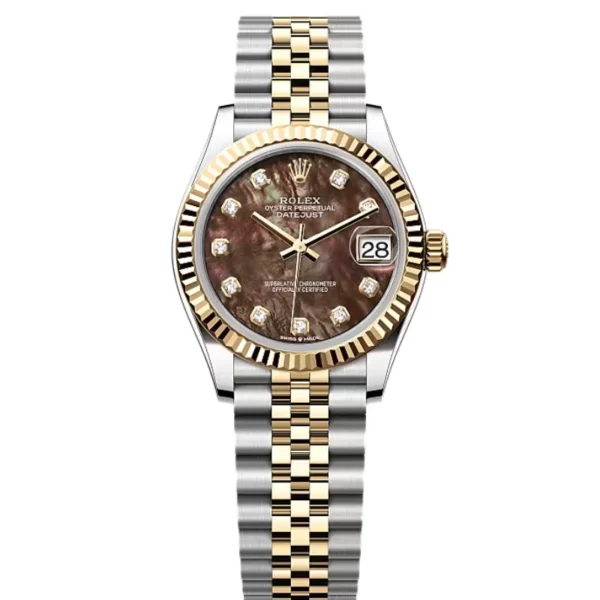 Rolex Datejust Black Mother of Pearl Diamond Dial 278273-0024 31 mm
