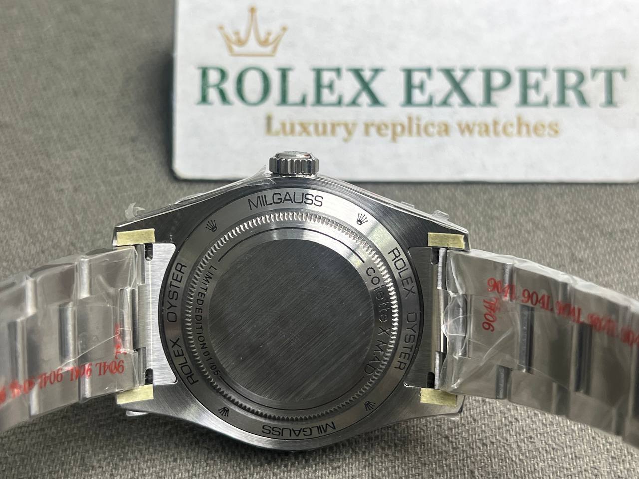 Superclone Rolex Milgauss White Dial 116400 Colette x MAD Paris - Image 4