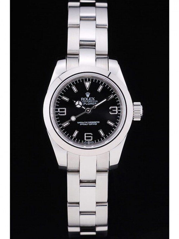 Alternative view of Superclone Rolex Explorer Black Dial SLR157