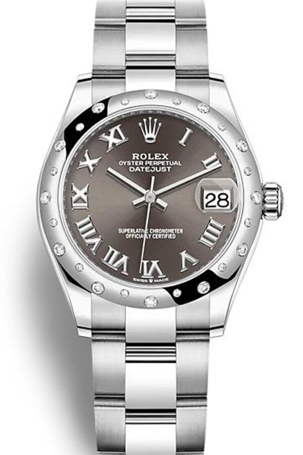 Replica Rolex Datejust Dark Grey Dial 278344RBR 31 mm