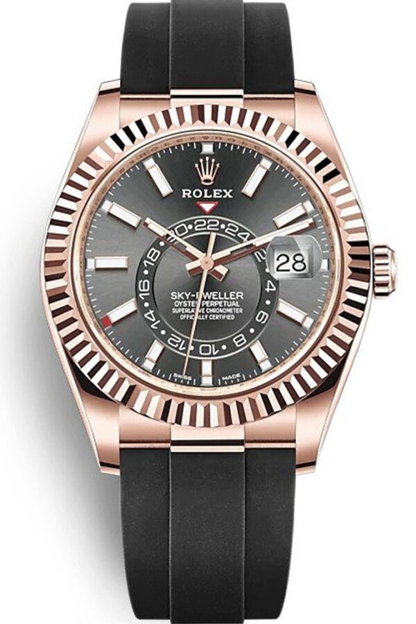 Replica Rolex Sky-Dweller Black Dial 326235