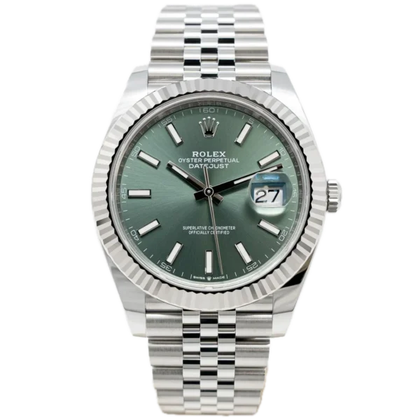 Replica Rolex Datejust Green Dial 126334 Jubilee 41 mm