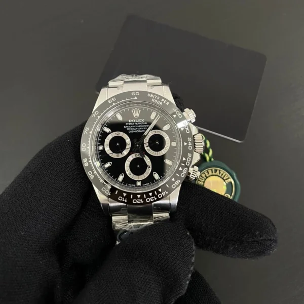 Alternative view of Rolex Daytona “Reverse Panda” Black Dial 116500LN