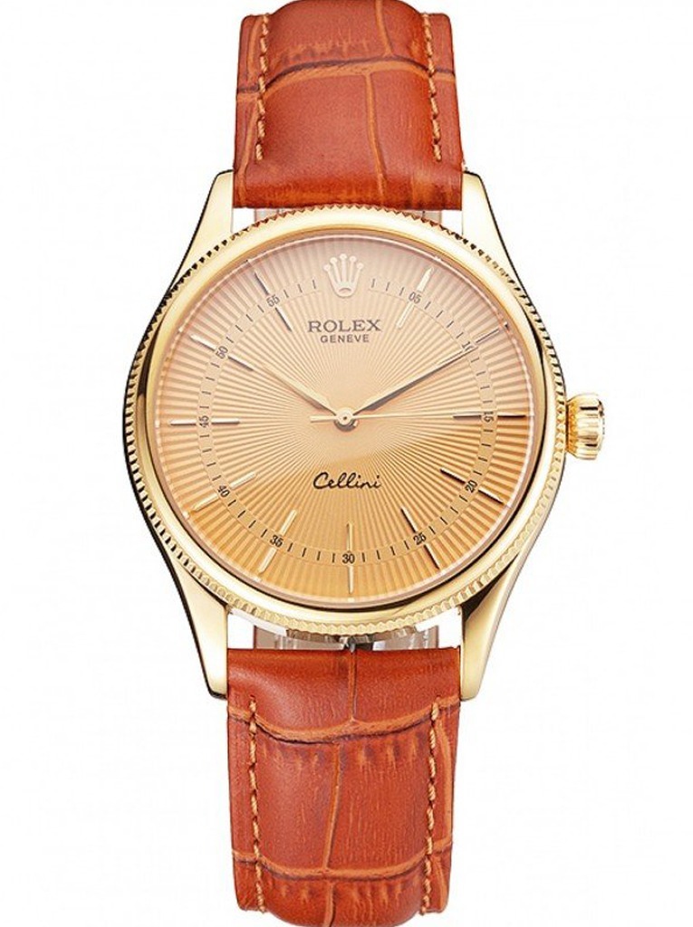 Superclone Rolex Cellini Gold Dial REP016808