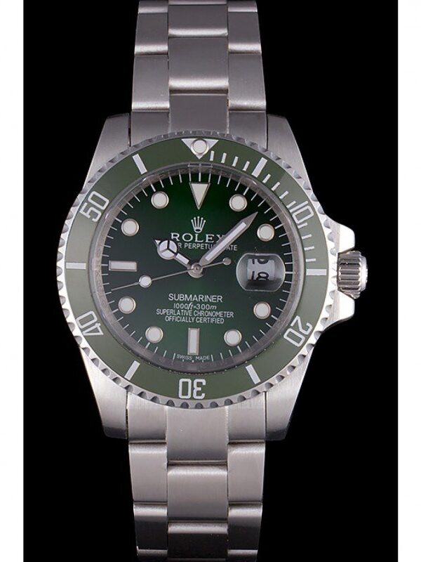 Alternative view of Superclone Rolex Submariner Green Dial Mechanism-SRL51