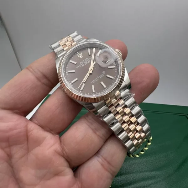 Alternative view of Rolex Datejust Chocolate Dial 126231 Jubilee 36 mm